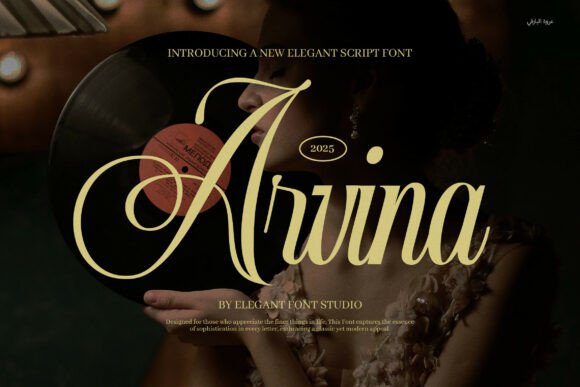 Arvina: A Refined Script Font for Elegant Branding