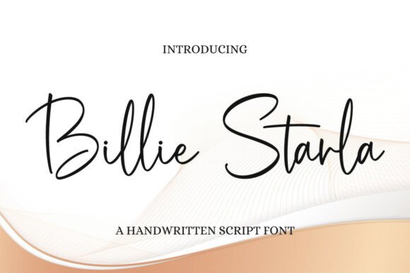 Billie Starla: A Graceful Script Font for Editorial Design