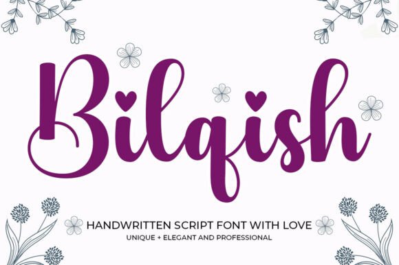 Bilqish: Elevate Your Brand with This Stunning Script Font