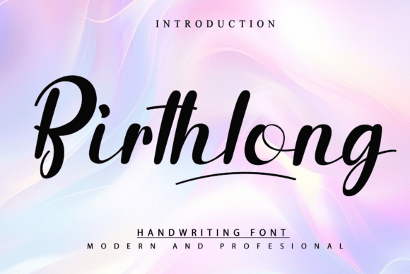 Birthlong: A Handwritten Font for Crafters and Creators