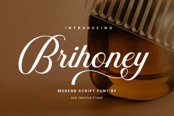Brihoney: A Handwritten Font for Elegant Editorial Design