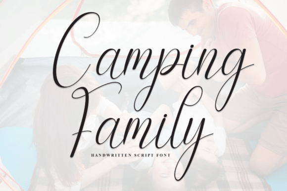 Camping Family: A Charming Handwritten Font for Editorial Design