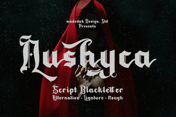 Discover Nushyca: A Blackletter Font for Elegant Web Design