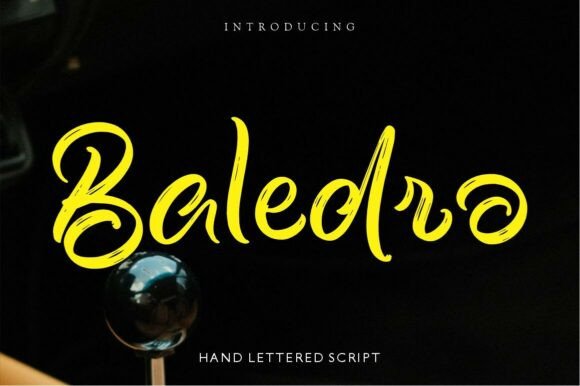 Enhance Your Brand with Baledro: A Stylish Script Font