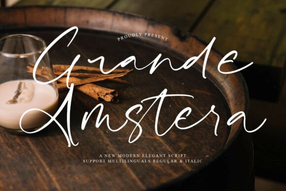 Grande Amstera: A Luxurious Script Font for Elegant Branding