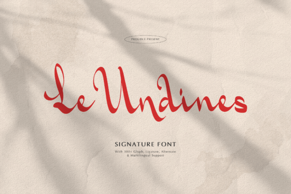 Le Undines: A Signature Font for Elegant Branding