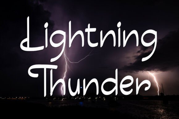 Lightning Thunder: A Bold Handwritten Font for Editorial Flair