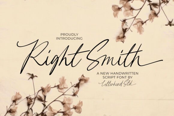 Right Smith: The Perfect Script Font for Crafters and Makers