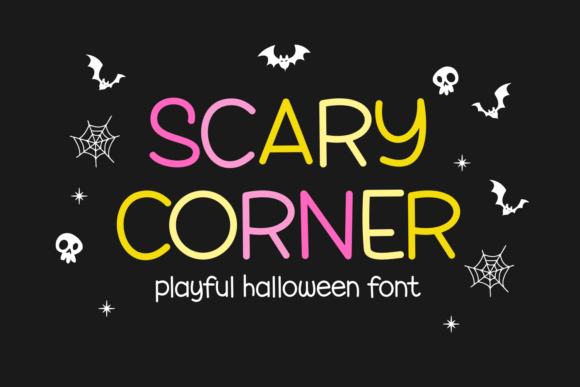 Scary Corner: A Whimsical Halloween Font for Creative Projects