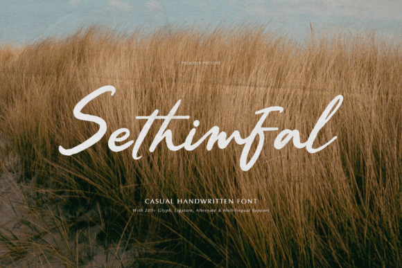 Sethimfal: A Charming Handwritten Font for Crafters