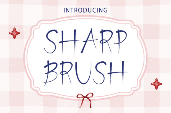 Sharp Brush: A Handwritten Font for Crafters and Creators