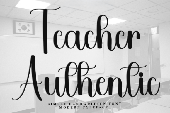 Teacher Authentic: A Handwritten Font for Elegant Branding