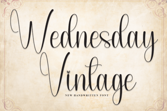 Wednesday Vintage: A Charming Font for Your Brand